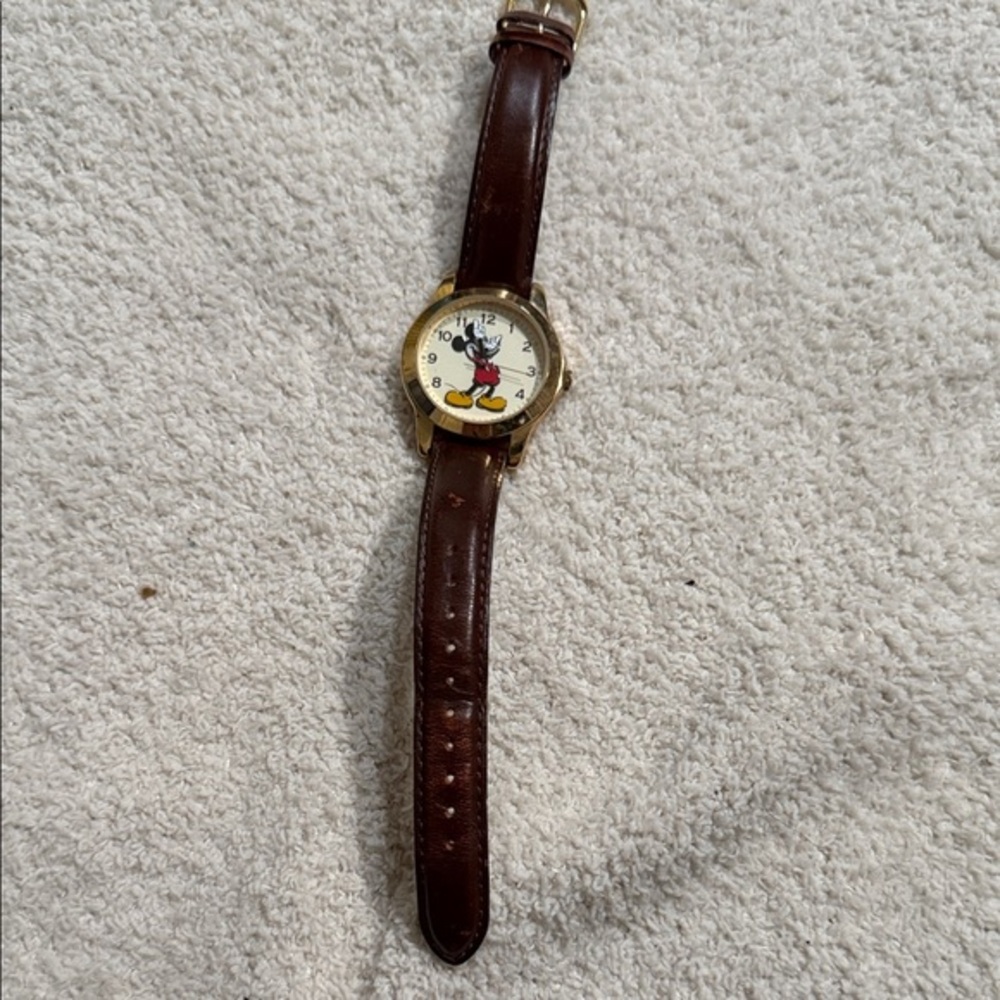 Disney Gold and Brown Women's Watch